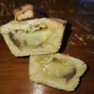 Twix Soft Fudge Biscuit Pie